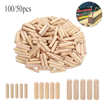 Holz Dübel Schrank Schublade Runde Geriffelte Holz Handwerk Dübel Pins Stangen Set Möbel Fitting holz pass pin