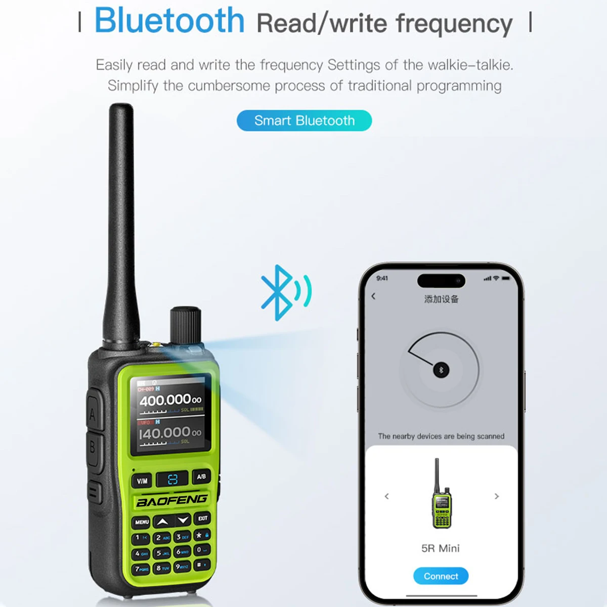 BAOFENG UV-5R Mini Walkie Talkie Multi Band Bluetooth – Bild 3