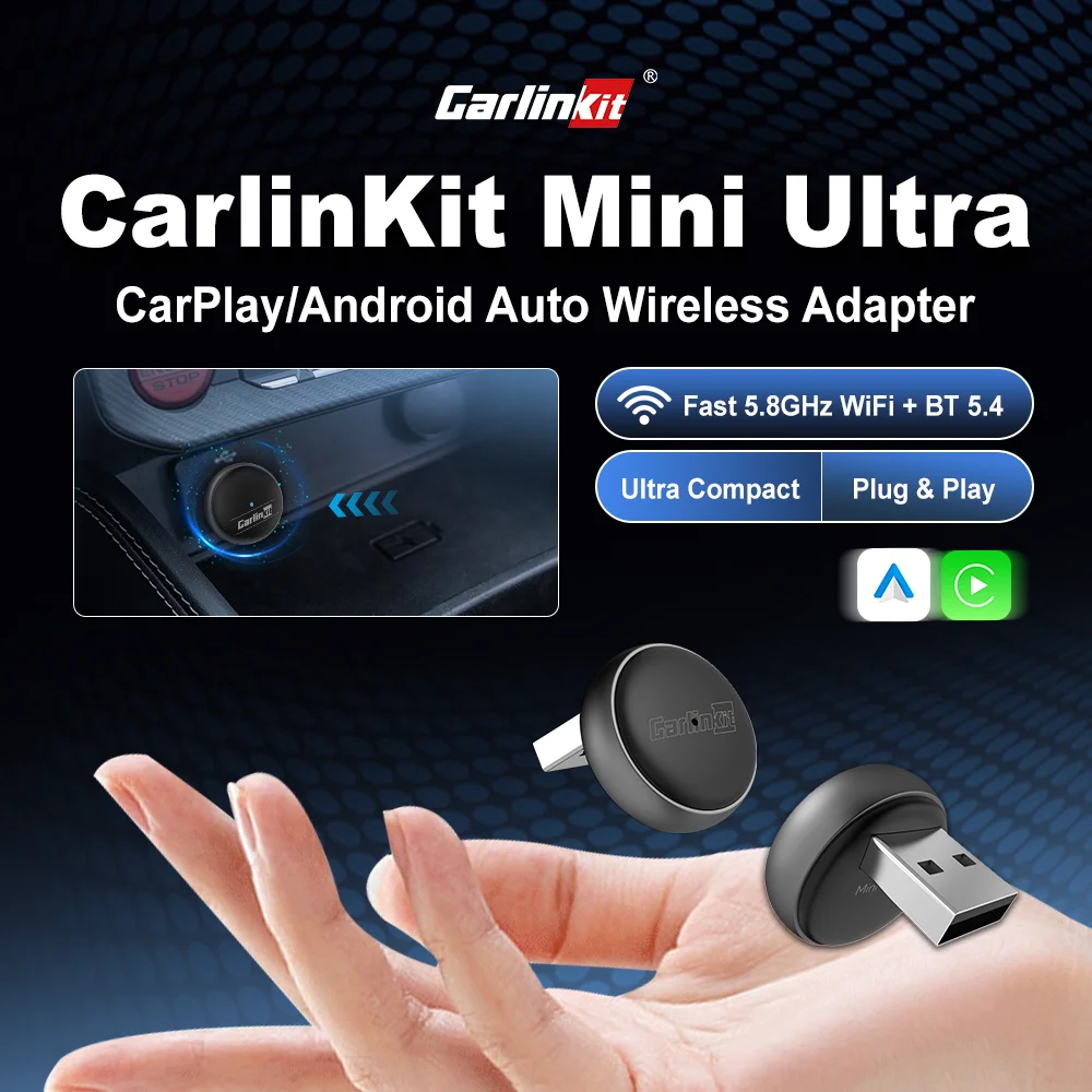 2025 CarlinKit Mini Ultra 3 CarPlay Android Auto Wireless