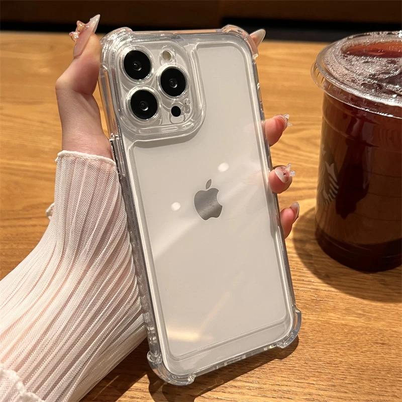 Luxuriöse, stoßfeste, transparente Hülle für iPhone 17, 16 – Bild 6