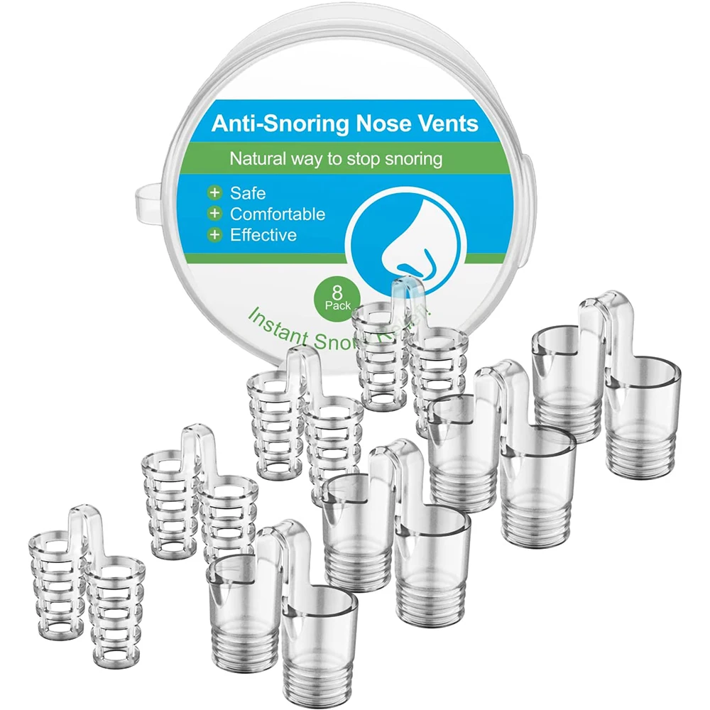8PCS Silikon Anti Schnarchen Gerät Verhindern Schnarchen