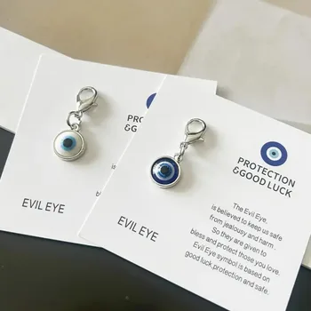 Modischer Glücksbringer Böser-Blick-Anhänger Schlüsselanhänger für Damen Taschendeko Herren Autoschlüsselring