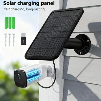 10W 5V Solar Panel Typ-C Adapter Outdoor Solarzelle Ladegerät Solar Panels für Sicherheit Kamera Kleine hause