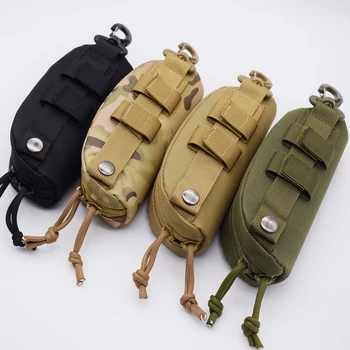 Taktische Molle Tasche Hard Case Mode Brillen Tasche Outdoor Tragbare Brillen Schutz Stoßfest Staubdicht