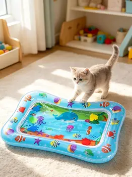 Aufblasbare Wasserspielmatte aus PVC, Bauchliegematte, sensorische Aktivitätsmatte, frühpädagogisches