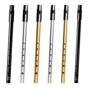 Irische Pfeife mit C/D-Taste, 6 Löcher, reichhaltiger Aluminium-Zinnpfeife, leicht zu erlernende irische