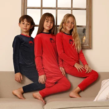 2026 Mali's AW Kinder Weicher Velours Pyjama-Set für Mädchen und Jungen, Hauskleidung, Kinderbekleidung