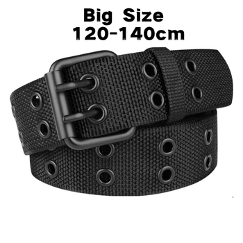 Männer Atmungsaktive Nylon Stoff Gürtel Outdoor-Sport Gürtel Dornschließe Hosen Jeans Gürtel