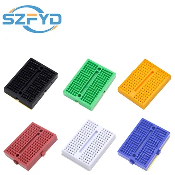 Mini-Breadboard-Set mit 170 Verbindungspunkten, lötfrei, SYB-170 Prototyp, PCB-Breadboard (6 Stück)