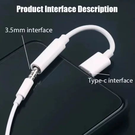USB Typ C auf 3,5 Klinke Kopfhörer Adapter USB-C 3,5 mm – Bild 4