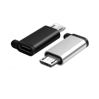 USB Typ-C Adapter Typ C Zu Micro USB Weiblichen Zu Männlichen Konverter Für Xiaomi Samsung Ladegerät