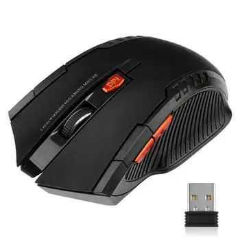 2,4g drahtlose Maus 1600dpi optischer Maus spieler für Computer 6 Tasten drahtlose Mäuse mit USB-Empfänger