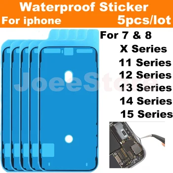 Wasserdichter Aufkleber für iPhone 14 13 12 11 15 XS Pro Max X XR 8 7 Plus 3M Dichtungskleber (5 Stück)