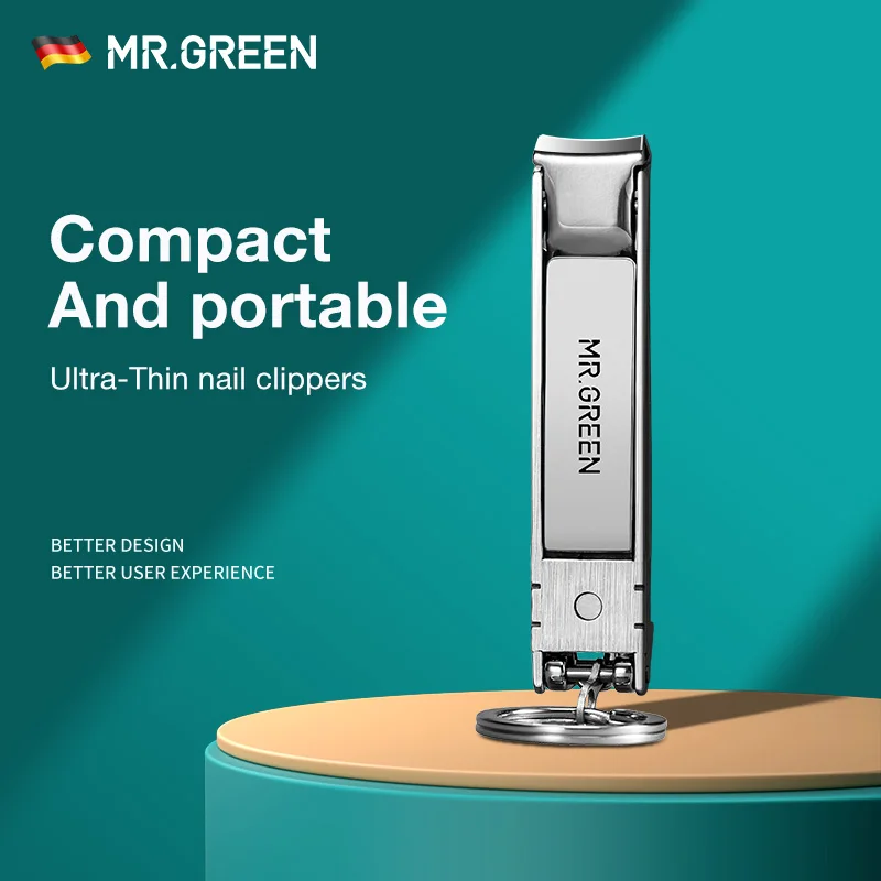 MR.GREEN Ultradünner Nagelknipser, zusammenklappbar, tragbar