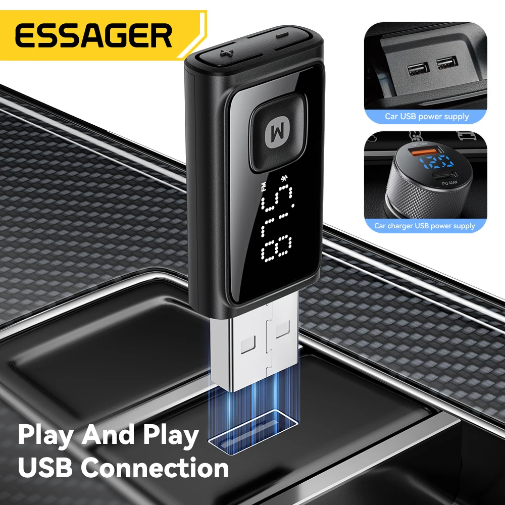 ESSAGER Bluetooth 5.4 Auto-Adapter, kabelloser – Bild 4
