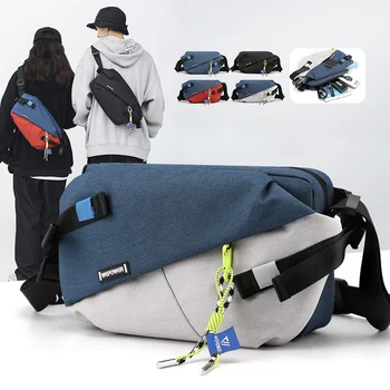 Nylon-Gürteltaschen Marke Unisex Brusttasche Lässige Outdoor-Reise-Umhängetasche Herren Hüfttaschen