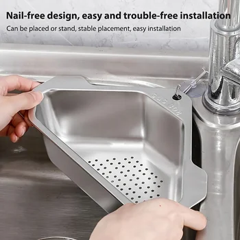 Edelstahl Küchenspüle Filter Abflusskorb Waschbecken Restreste Müllablauf Rack Waschbecken