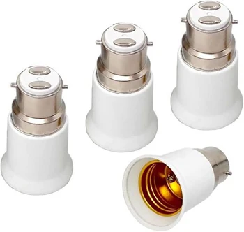 B22 zu E27 Glühbirne Adapter B22 Zu Edison Schraube E27 Lampe Konverter Halter Licht Sockel Adapter Lampe