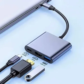3-in-1 USB-C Hub mit 4K HDMI, USB 3.0 und PD Laden