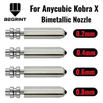 Bimetall-Düsen für Anycubic Kobra X Combo Quick Swap Hotend Düse aus gehärtetem Stahl Anycubic Kobra 4 Kobra X