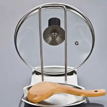 Edelstahl-Topfdeckelhalter Küchen-Aufbewahrungsregal für Utensilien und Geschirr Multifunktionaler