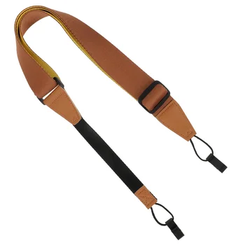 Ukulele-Gurt, stanzfrei, langlebig, verstellbarer Schultergurt, starker Haken für Gitarre, Bass, Mandoline