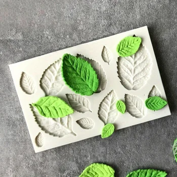 3 Blattform Anhänger Gussform Süßigkeiten Liebhaber Schokolade Backform, Diycake Dekorations werkzeuge