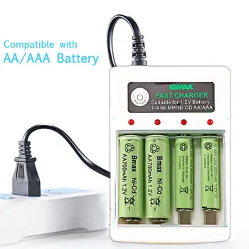AA/AAA Batterieladegerät 2 4 Steckplätze AC 110 V 220 V für NI-MH/NI-CD AA AAA Laden 1,2 V wiederaufladbares