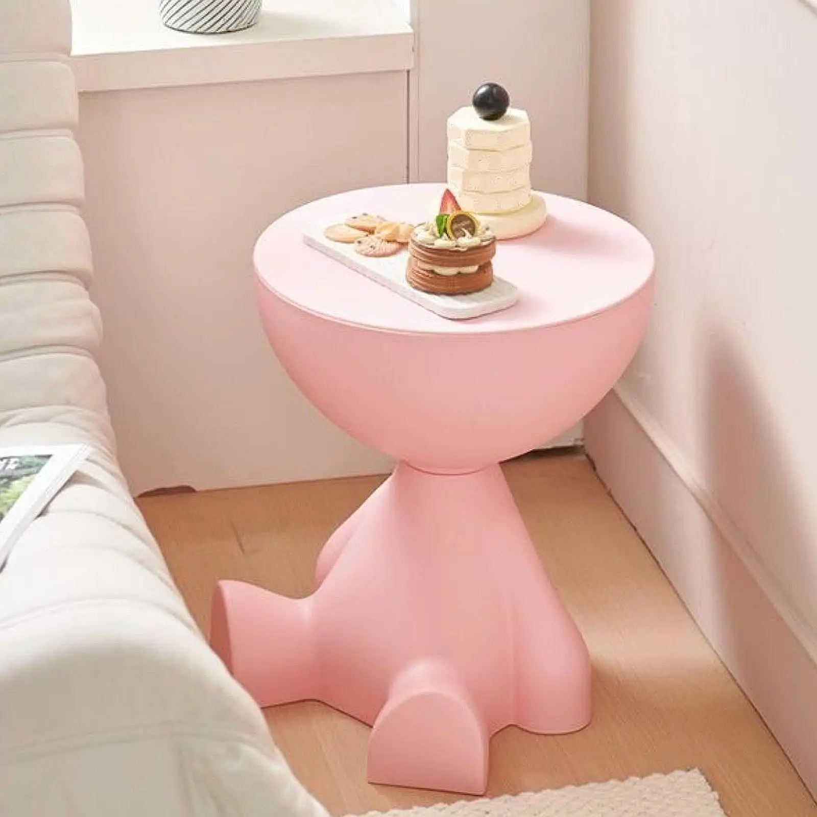 Kreative Seite Ende Tisch Flach Kopf Nachttisch Haushalt Sofa – Bild 6