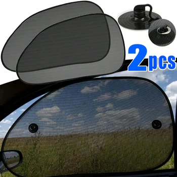 Universal Auto Fenster Bildschirm Tür Abdeckungen Seite Fenster UV Sonnenschein Platte Schatten Mesh (2 Stück)