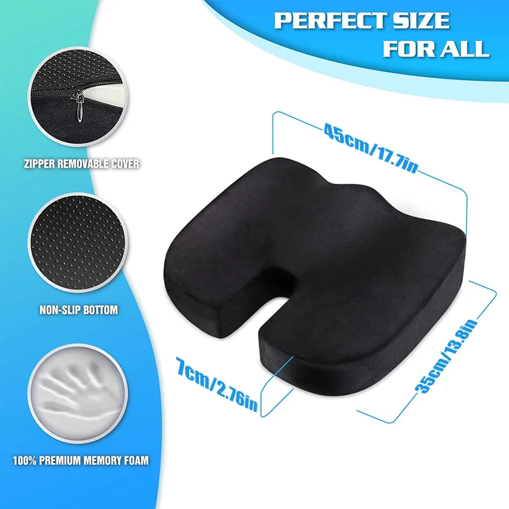 1Pcs Steißbein Sitzkissen Memory Foam U-Förmigen Kissen für – Bild 2