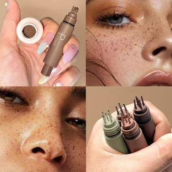 Sommersprossen-Stempel-Make-up-Stift, wasserfest, natürliches Aussehen, gepunktete Sommersprossen, langlebig