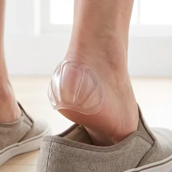 Transparente Silikon-Fersen- und Vorfußpolster, Leichte Atmungsaktive Komfort-Einlagen für High Heels