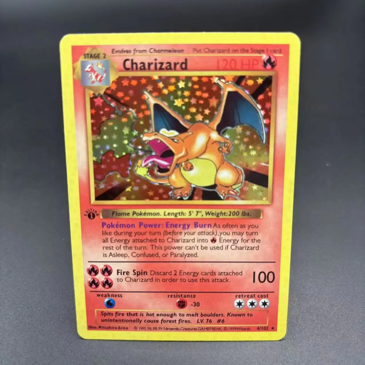 DIY PTCG-Sammelkarten 1999 1. Auflage CHARIZARD VENUSAUR
