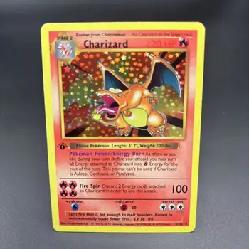 DIY PTCG-Sammelkarten 1999 1. Auflage CHARIZARD VENUSAUR Selbstgemachte Einzelkarte Klassisches Spiel