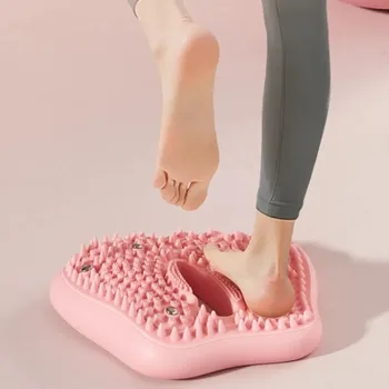 Aufblasbares Fußmassagegerät, Stepper-Pad mit rutschfester Oberfläche, Magnetsteine, Druckpunkte für Yoga