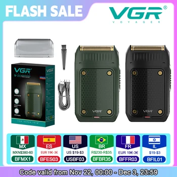 VGR V-353 Rasierer, professioneller Rasierer, elektrische Rasiermaschine, tragbarer Bartschneider