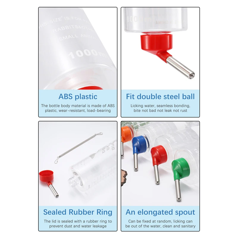 1 PC 1000 ml Zufällige Farbe Kleine Tiere Trinker Auto – Bild 3