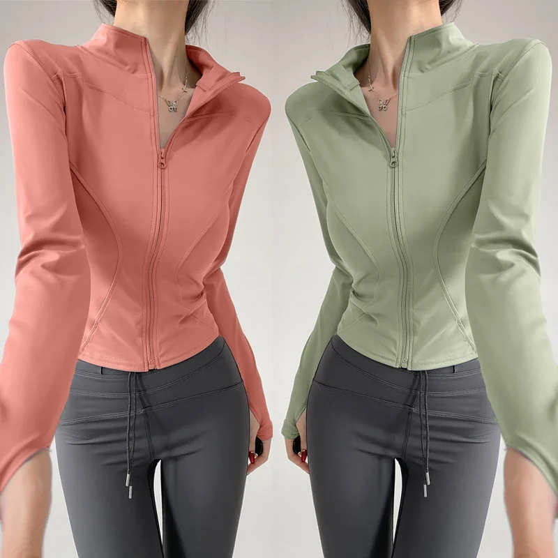 Sun Schnell trocknender Sportmantel Damen Enges Top Yoga