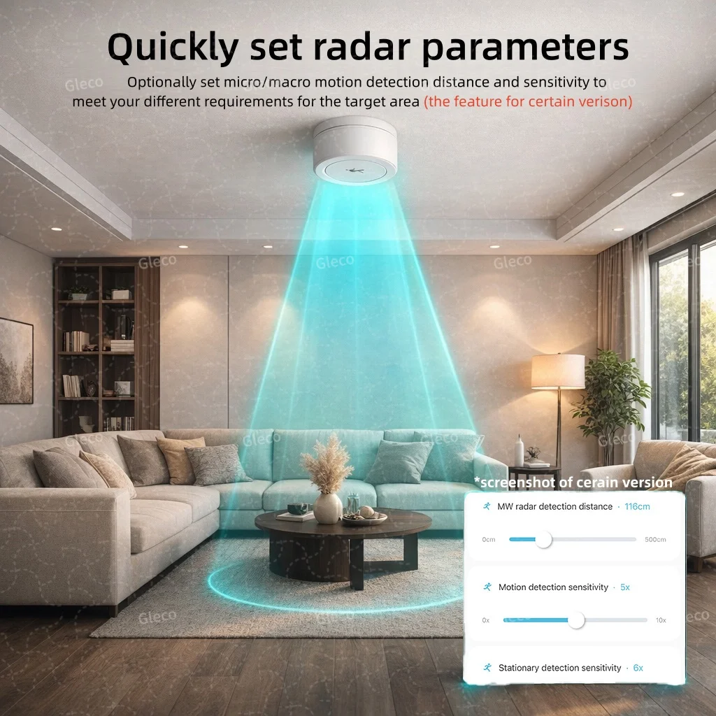 Zigbee 24G Mmwave Radar-Anwesenheitssensor, Personendetektor – Bild 5