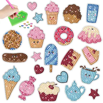 Cartoon Donuts Desserts Diamant Malerei Aufkleber Malen nach Zahlen Diamant Stickerei Kunst Handwerk