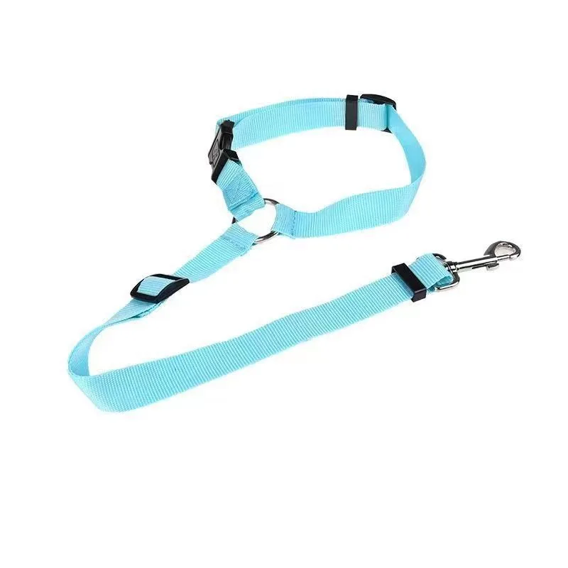 Einfarbig Zwei-in-one Haustier Auto Sitz Gürtel Nylon Blei – Bild 5