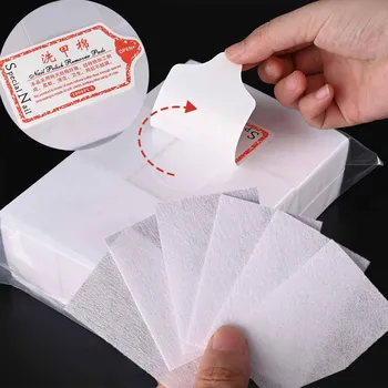 Fusselfreie Nagelbaumwolle für UV-Gel-Nagellackentfernungstücher, Papierpads, 100 % Baumwolle, weiches, nicht