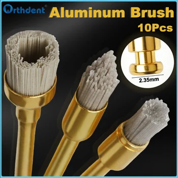 Dental Polieren Pinsel Flache Scharfe Schüssel Typ Aluminium Polierer RA 2,35mm Fit für Contra (10 Stück)