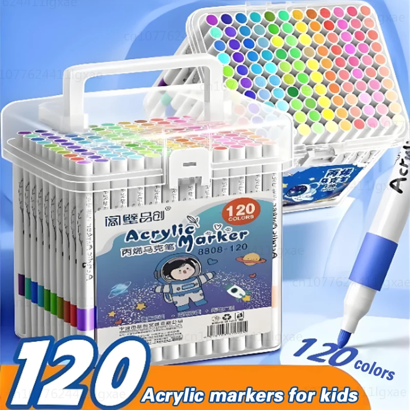 Acryl-Pinsel-Marker-Set mit tragbarem Etui