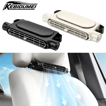 Auto-Sitzkühlventilator, 3 Geschwindigkeiten, einstellbar, 5V/2A USB/3000mAh Akku, Kühlung, tragbarer