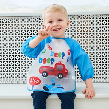 Baby Wasserdichte Lätzchen Schürze Jungen Mädchen Spucktuch Kleinkind Kind Neugeborenen Fütterung Malerei