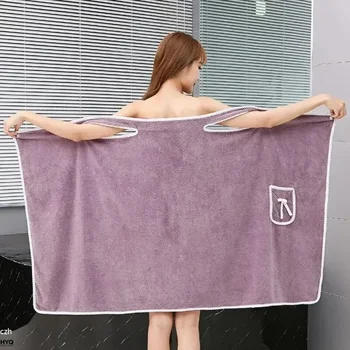 Damen-Badetücher, tragbare Badetücher für Mädchen, 85 x 140 cm, schnell trocknend, für Bad, Strand, Spa