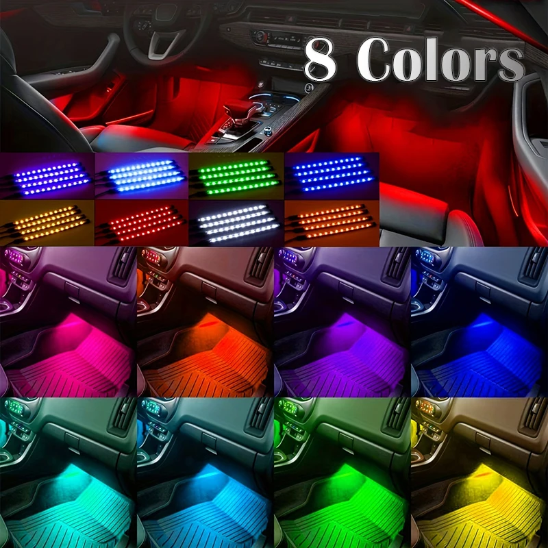 LED Auto Musik Licht Streifen 48LEDs USB Smart Bluetooth APP – Bild 5