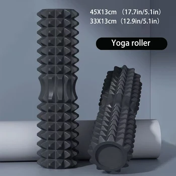 45cm Yoga-Schaumstoffrolle, Muskelmassageblock, Pilates-Werkzeuge, Yoga-Säule, Fitness-Schaumstoffrollen-Set